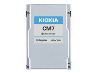 KIOXIA CM7-V Series KCMYXVUG1T60 - SSD - Enterprise, Mixed Use - 1600 Go - désinfection instantanée (SIE) - interne - 2.5" - PCI Express 5.0 x4 (NVMe) KCMYXVUG1T60