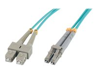 MCL - Câble réseau - SC multi-mode (M) pour LC multi-mode (M) - 15 m - fibre optique - 50 / 125 microns - OM3 FJOM3/SCLC-1.5M