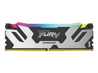 Kingston FURY Renegade RGB - DDR5 - module - 16 Go - DIMM 288 broches - 6400 MHz / PC5-51200 - CL32 - 1.1 V - mémoire sans tampon - on-die ECC KF564C32RSA-16