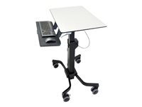 Ergotron TeachWell Mobile Digital Workspace - Chariot - Technologie brevetée Constant Force - pour Ordinateur portable / clavier / souris - acier, composite phénolique, plastique haute qualité - gris graphite 24-220-055