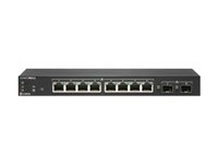 SonicWall Switch SWS12-8POE - Commutateur - Géré - 8 x 10/100/1000 (PoE) + 2 x Gigabit SFP - de bureau - PoE (55 W) - IAR, démo 02-SSC-4864