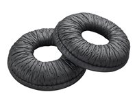 Poly - Coussinet pour casque sans fil - similicuir - noir (pack de 2) 85Q20AA