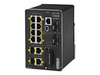 Cisco Industrial Ethernet 2000 Series - Commutateur - Géré - 8 x 10/100 + 2 x SFP Gigabit combiné - Montage sur rail DIN - reconditionné IE-2000-8TC-G-B-RF