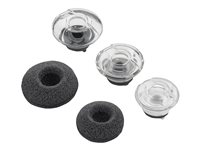 Poly - Kits d'embouts auriculaires pour casque Bluetooth - moyen - noir (pack de 3) - pour Poly Voyager Legend 85S04AA