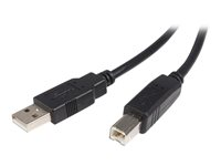 StarTech.com Câble USB 2.0 A vers B de 3 m - Cordon USB A vers USB B - M/M - Câble USB - USB (M) pour USB type B (M) - USB 2.0 - 3 m - noir USB2HAB3M