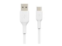 Belkin BOOST CHARGE - Câble USB - 24 pin USB-C (M) pour USB (M) - 15 cm - blanc CAB001BT0MWH