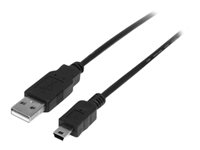 StarTech.com Câble USB 2.0 A vers Mini B de 50 cm - Cordon USB A vers USB Mini B de 0,5 m - M/M - Câble USB - USB (M) pour mini USB type B (M) - USB 2.0 - 50 cm - noir USB2HABM50CM